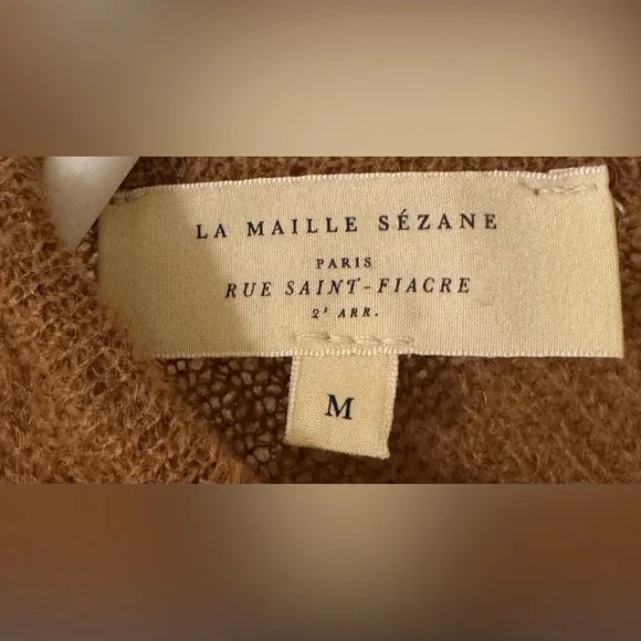 Sézane Gaspard Cardigan size Medium in Camel - Picture 5 of 6